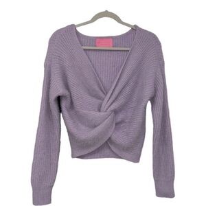 Azalea Wang Cropped Front Twist
Sweater NWOT